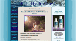 Desktop Screenshot of peak-health-now.com